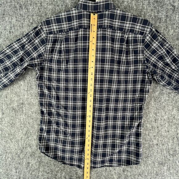 Eddie Bauer Shirt Mens Medium Plaid Relaxed Fit Career Everyday Button-Down Top - Picture 10 of 12